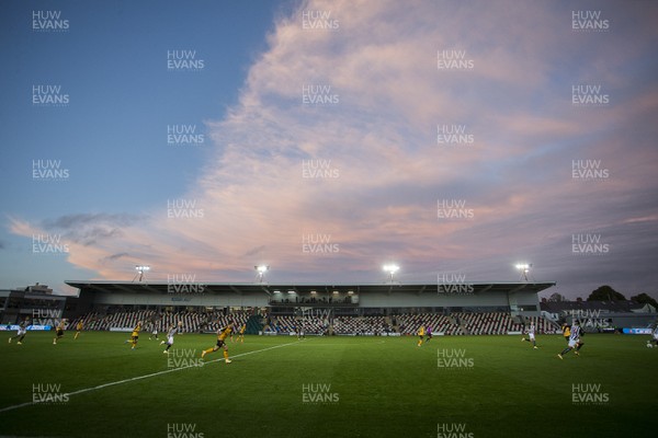 300920 - Newport County v Newcastle United - Carabao Cup - General View of Rodney Parade during the game