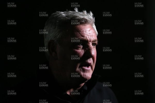 300920 - Newport County v Newcastle United - Carabao Cup - A silhouette of Newcastle United Manager Steve Bruce