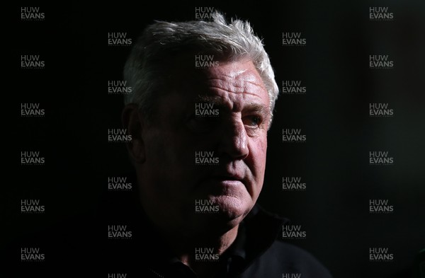 300920 - Newport County v Newcastle United - Carabao Cup - A silhouette of Newcastle United Manager Steve Bruce