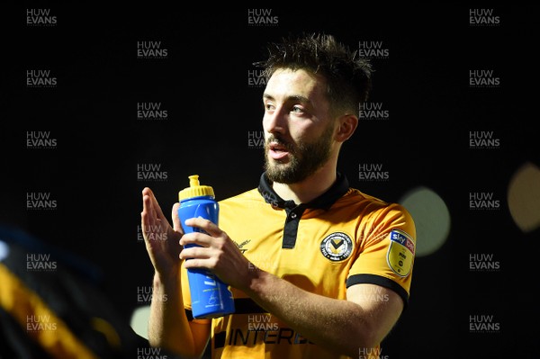 271118 - Newport County v Northampton Town - SkyBet League 2 - Josh Sheehan of Newport County at the end of the game