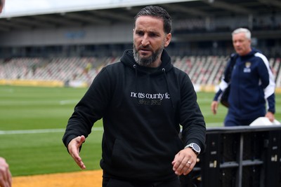 020825 - Newport County v Notts County - Sky Bet League 2 - Martin Paterson, Notts County Manager arrives at the stadium ahead of the match