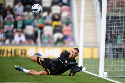 020825 - Newport County v Notts County - Sky Bet League 2 - Nik Tzanev of Newport County