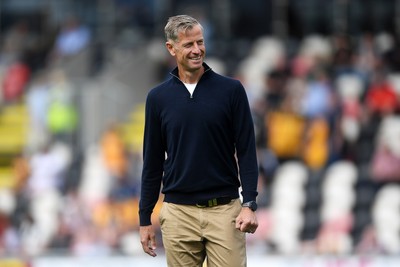 020825 - Newport County v Notts County - Sky Bet League 2 - Newport County Manager, David Hughes