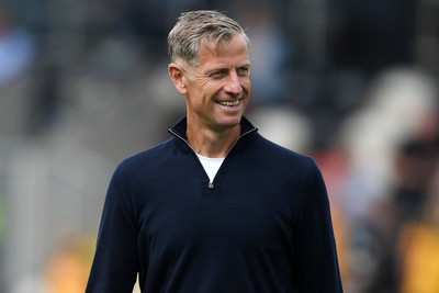 020825 - Newport County v Notts County - Sky Bet League 2 - Newport County Manager, David Hughes