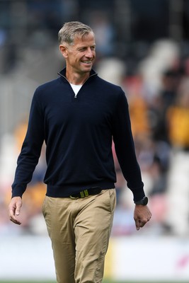 020825 - Newport County v Notts County - Sky Bet League 2 - Newport County Manager, David Hughes