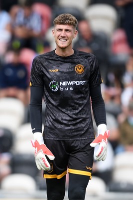 020825 - Newport County v Notts County - Sky Bet League 2 - Jordan Wright of Newport County