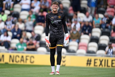 020825 - Newport County v Notts County - Sky Bet League 2 - Jordan Wright of Newport County