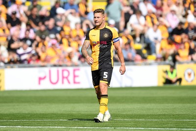 020825 - Newport County v Notts County - Sky Bet League 2 - James Clarke of Newport County