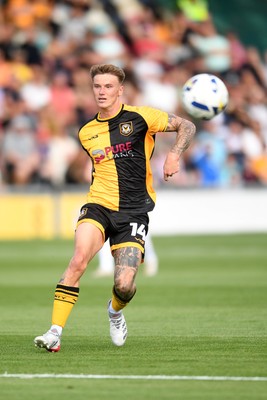 020825 - Newport County v Notts County - Sky Bet League 2 - Kai Whitmore of Newport County