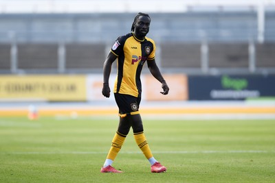 020825 - Newport County v Notts County - Sky Bet League 2 - Cameron Antwi of Newport County