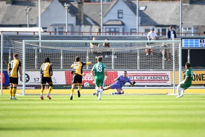 020825 - Newport County v Notts County - Sky Bet League 2 - Jodi Jones of Notts County converts his penalty to equalise the match