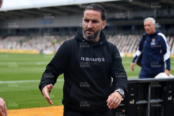 020825 - Newport County v Notts County - Sky Bet League 2 - Martin Paterson, Notts County Manager arrives at the stadium ahead of the match