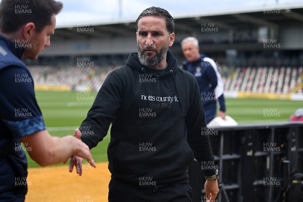 020825 - Newport County v Notts County - Sky Bet League 2 - Martin Paterson, Notts County Manager arrives at the stadium ahead of the match