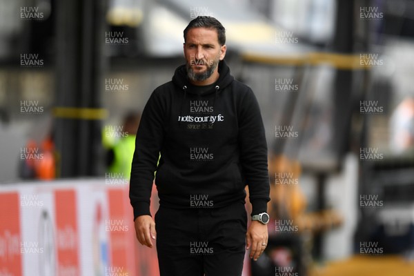 020825 - Newport County v Notts County - Sky Bet League 2 - Martin Paterson, Notts County Manager arrives at the stadium ahead of the match