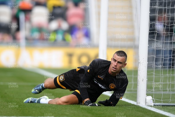 020825 - Newport County v Notts County - Sky Bet League 2 - Nik Tzanev of Newport County