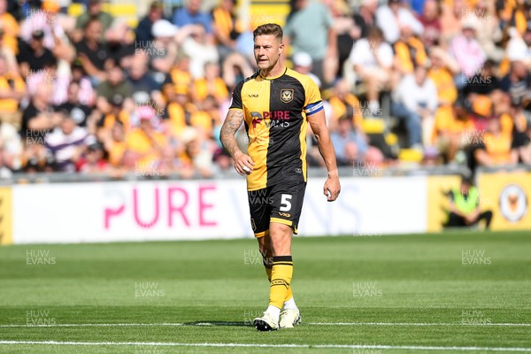 020825 - Newport County v Notts County - Sky Bet League 2 - James Clarke of Newport County