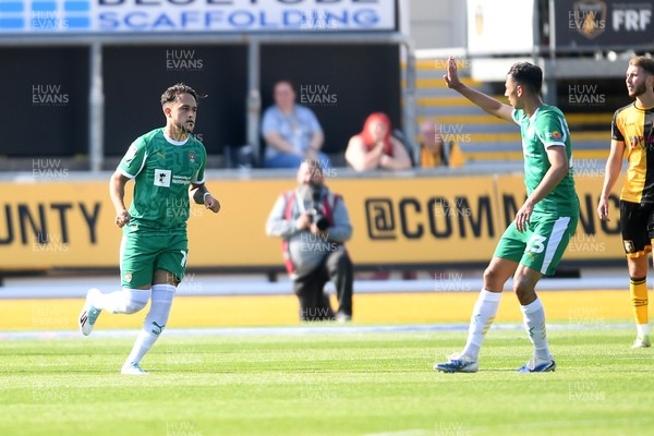 020825 - Newport County v Notts County - Sky Bet League 2 - Jodi Jones of Notts County converts his penalty to equalise the match