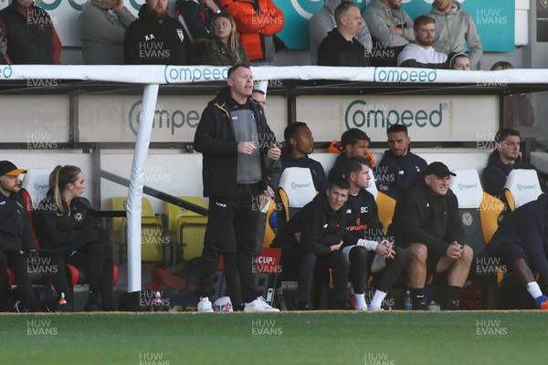 041123 - Newport County v Oldham Athletic - FA Cup First Round - Manager of Newport County Graham Coughlan