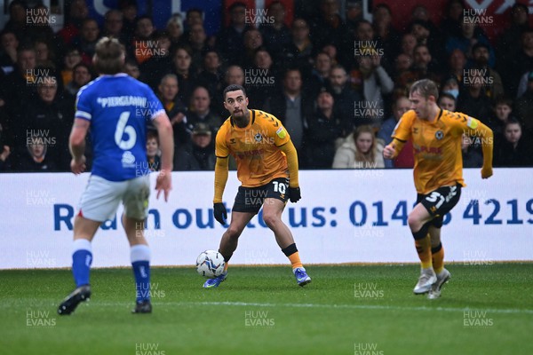 120222 - Newport County v Oldham Athletic - Sky Bet League 2 - Courtney Baker-Richardson of Newport County 