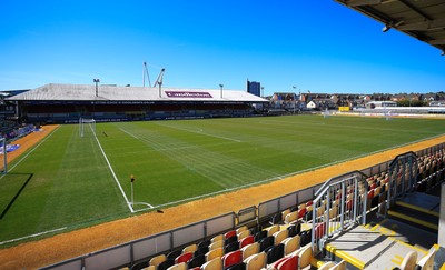 250426 - Newport County v Oldham Athletic - Sky Bet League 2 - General view inside Rodney Parade