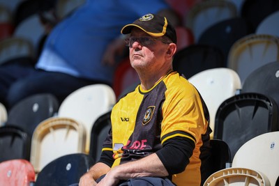 250426 - Newport County v Oldham Athletic - Sky Bet League 2 - Newport County fans before today’s game