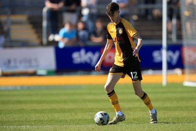 250426 - Newport County v Oldham Athletic - Sky Bet League 2 - Joe Thomas of Newport County
