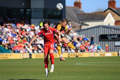 250426 - Newport County v Oldham Athletic - Sky Bet League 2 - Sven Sprangler of Newport County