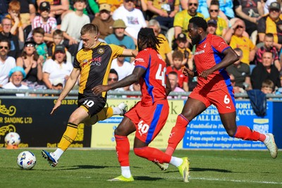 250426 - Newport County v Oldham Athletic - Sky Bet League 2 - Cole Jarvis of Newport County