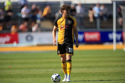 250426 - Newport County v Oldham Athletic - Sky Bet League 2 - Harrison Biggins of Newport County