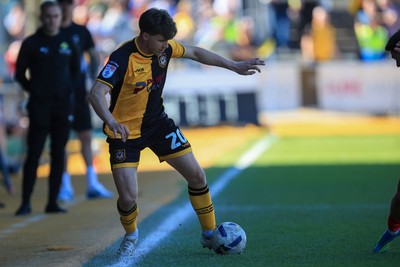 250426 - Newport County v Oldham Athletic - Sky Bet League 2 - Ben Lloyd of Newport County