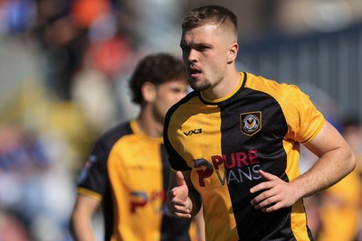 250426 - Newport County v Oldham Athletic - Sky Bet League 2 - Cole Jarvis of Newport County