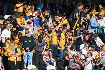 250426 - Newport County v Oldham Athletic - Sky Bet League 2 - Newport County fans