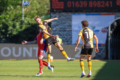 250426 - Newport County v Oldham Athletic - Sky Bet League 2 - Matthew Baker of Newport County