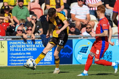 250426 - Newport County v Oldham Athletic - Sky Bet League 2 - Joe Thomas of Newport County