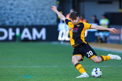250426 - Newport County v Oldham Athletic - Sky Bet League 2 - Ben Lloyd of Newport County
