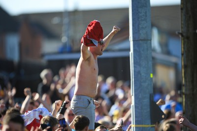 250426 - Newport County v Oldham Athletic - Sky Bet League 2 - Newport County fans