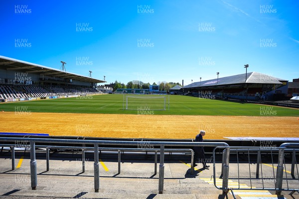 250426 - Newport County v Oldham Athletic - Sky Bet League 2 - General view inside Rodney Parade