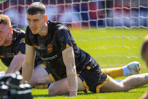 250426 - Newport County v Oldham Athletic - Sky Bet League 2 - Ciaran Brennan of Newport County