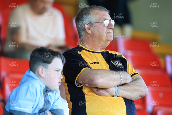 250426 - Newport County v Oldham Athletic - Sky Bet League 2 - Newport County fans before today’s game