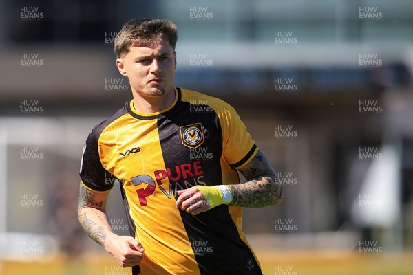 250426 - Newport County v Oldham Athletic - Sky Bet League 2 - James Crole of Newport County