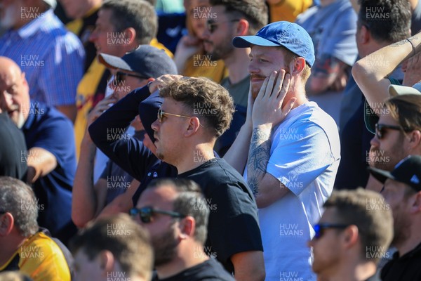 250426 - Newport County v Oldham Athletic - Sky Bet League 2 - Newport County fans during game