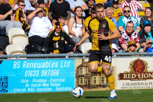 250426 - Newport County v Oldham Athletic - Sky Bet League 2 - Cole Jarvis of Newport County