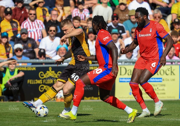 250426 - Newport County v Oldham Athletic - Sky Bet League 2 - Cole Jarvis of Newport County