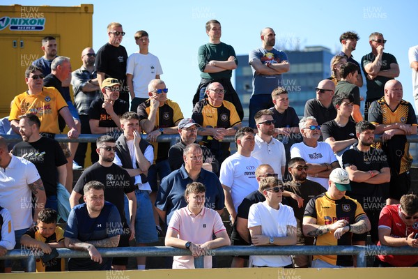 250426 - Newport County v Oldham Athletic - Sky Bet League 2 - Newport County fans