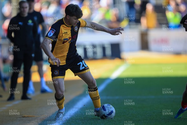 250426 - Newport County v Oldham Athletic - Sky Bet League 2 - Ben Lloyd of Newport County