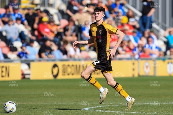 250426 - Newport County v Oldham Athletic - Sky Bet League 2 - Cameron Evans of Newport County