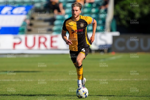 250426 - Newport County v Oldham Athletic - Sky Bet League 2 - Matthew Baker of Newport County