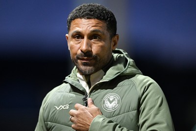 061026 - Newport County v Plymouth Argyle - EFL Trophy - Newport County Head Coach, Hayden Mullins