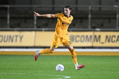 061026 - Newport County v Plymouth Argyle - EFL Trophy - Daniel Sassi of Newport County