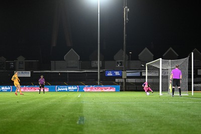 061026 - Newport County v Plymouth Argyle - EFL Trophy - Matty Jacob of Newport County scores his penalty